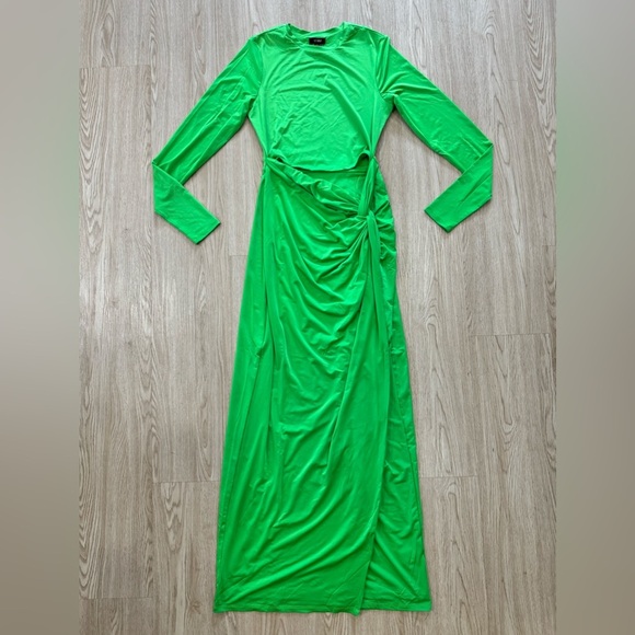 AFRM cut out long sleeve side slit maxi dress nwot - Picture 2 of 2